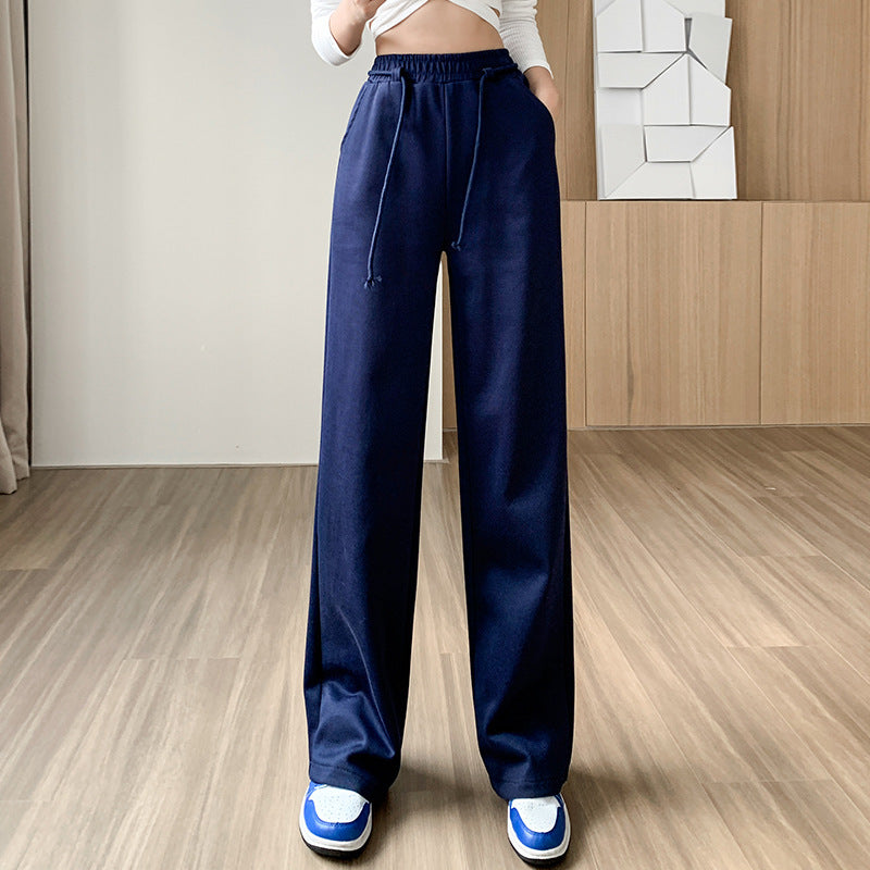 Elastic Waist Relaxed Pants