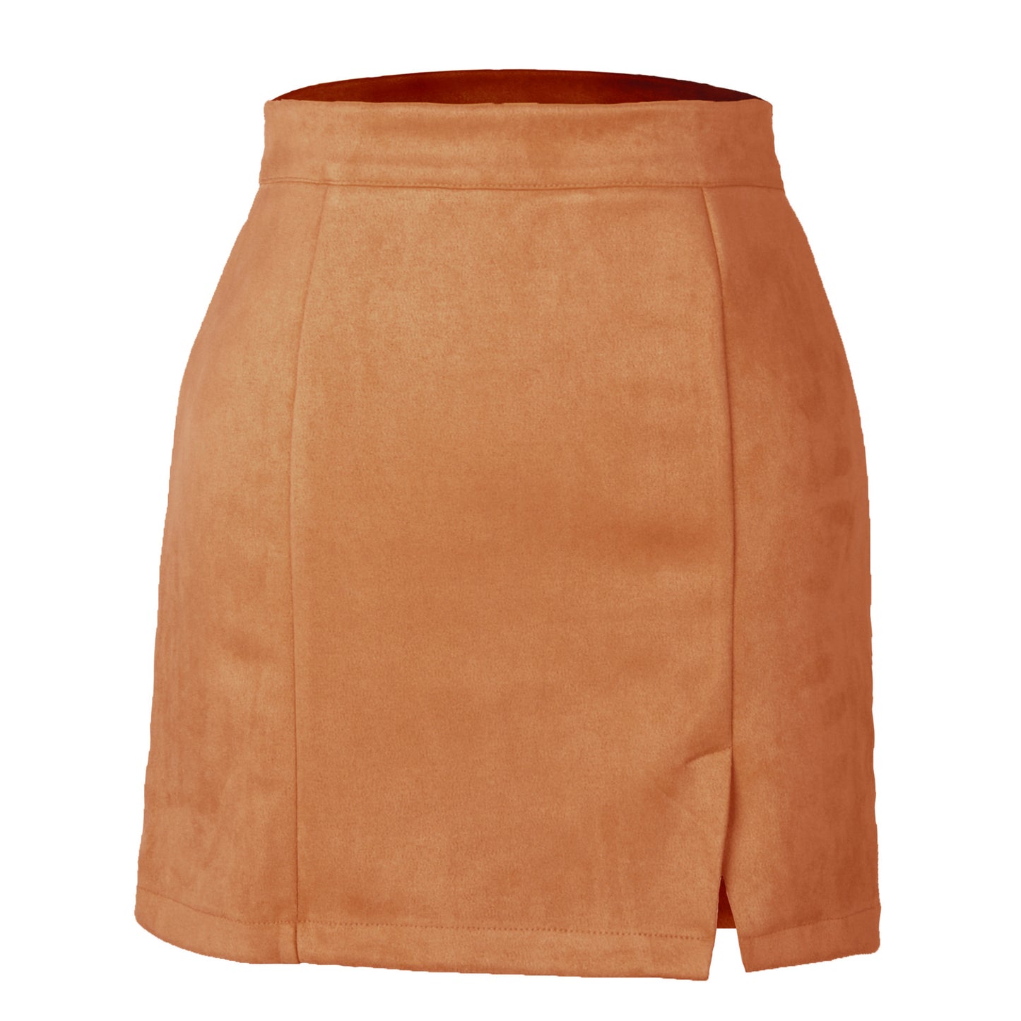 Autumn And Winter Suede A-Line Korean Style High Waist Fashion Sexy Skirt