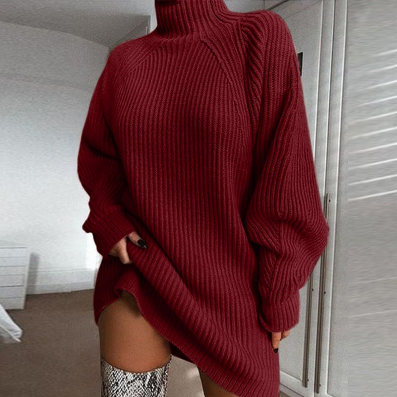 Autumn Cocoon Sweater Dress